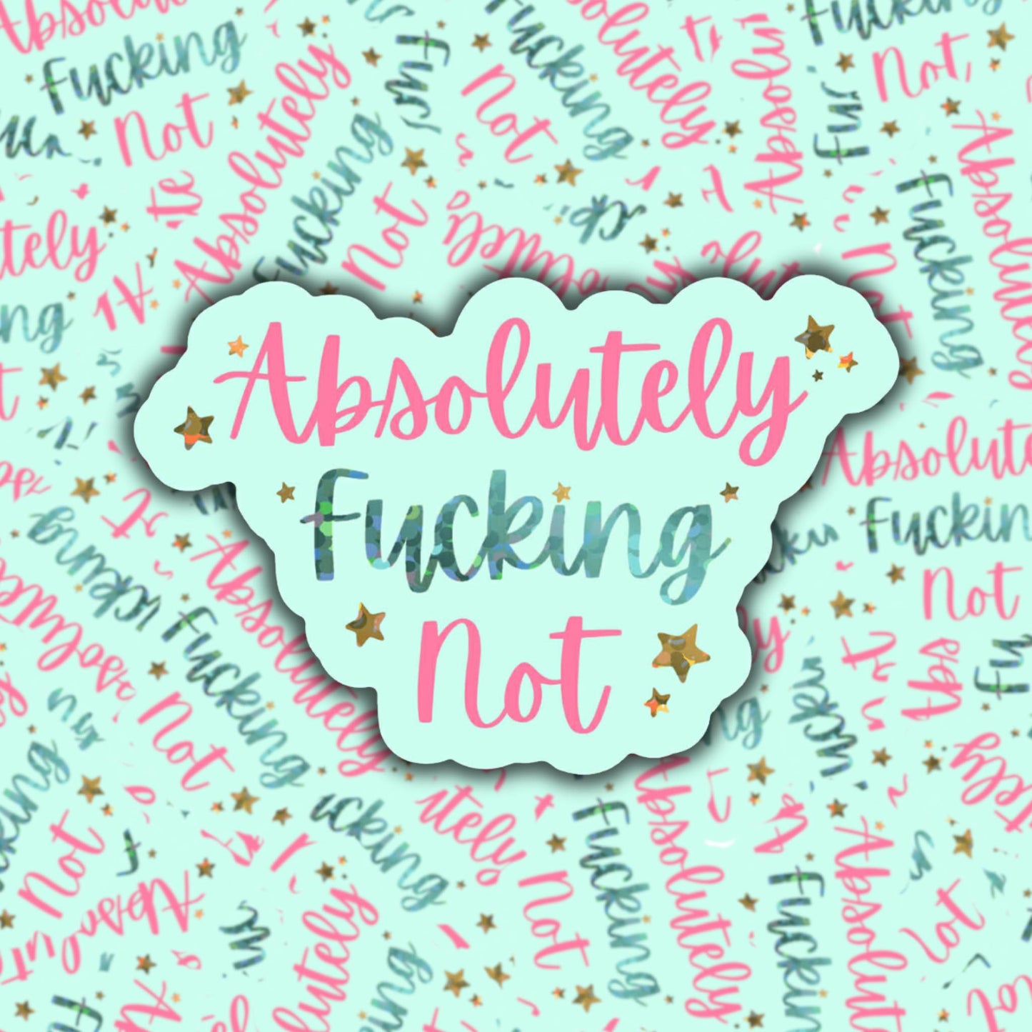 Absolutely. F*cking. Not
