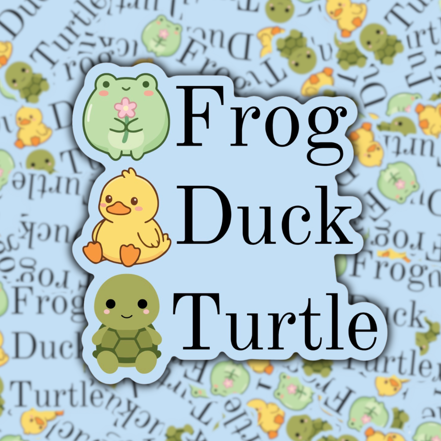 Frog Duck Turtle