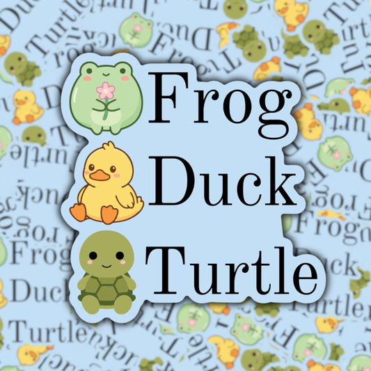 Frog Duck Turtle